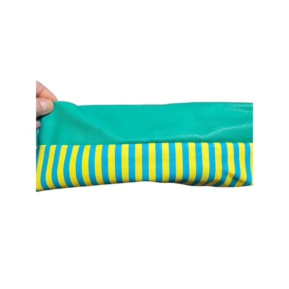 Stella & Max Women Cosmetic Bag Teal Dogs Cats Polka Dot Makeup Pouch - Picture 4 of 4